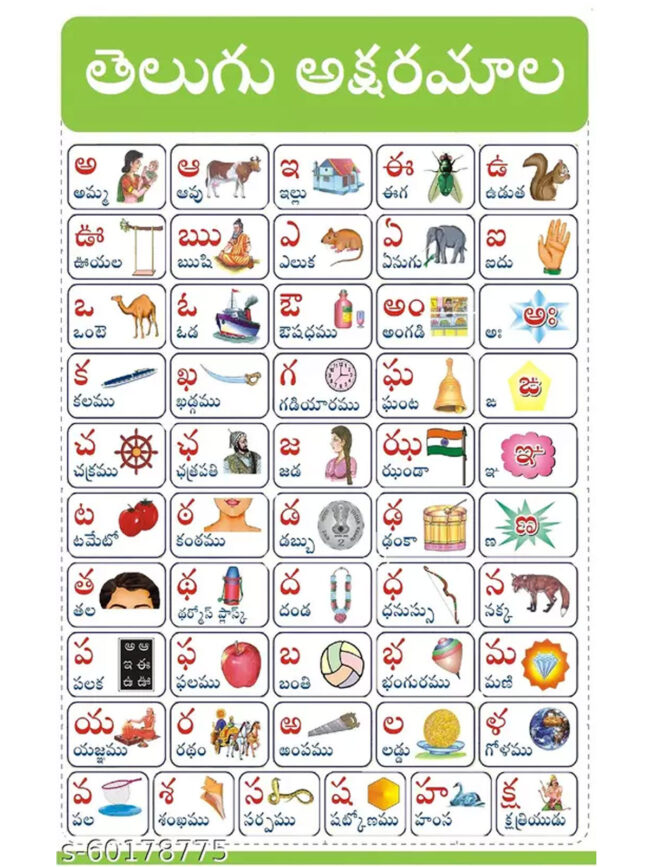 Telugu Alphabet Chart PDF